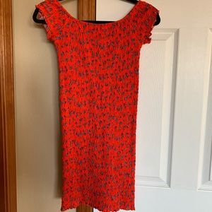 Red top shop dress